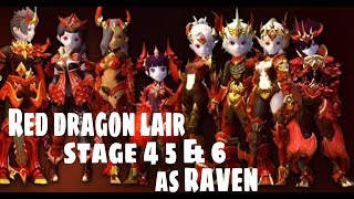 Dragon Nest M - Ancient Red Dragon Lair stage 4 5 & 6 As Raven