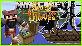 Minecraft - SEA OF THIEVES IN MINECRAFT (BECOME A PIRATE WITH THE PIXEL PIRATE MOD)