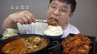 먹방창배tv 제육볶음이 먹고싶을때 우삼겹찌개도 같이 먹자 stir fried spicy pork mukbang eatingshow koreanfood asmr