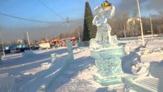 Ледовый городок красноярск 2016