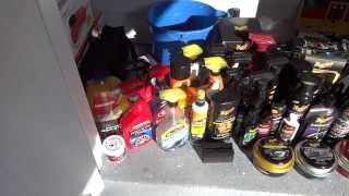 My collection of car cleaning products! WOW! I need some companies to just take care of me!