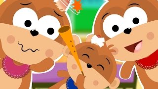 Five Little Monkeys Jumping On The Bed | Five Little Monkeys | Poem For Children