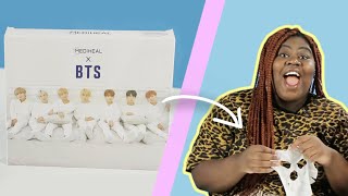 Women Try BTS Boy Band Face Masks