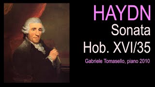HAYDN Sonata Hob. XVI 35 - Gabriele Tomasello, pianoforte.