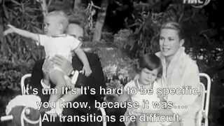 Princess Grace and Prince Rainier with children-English subtitles