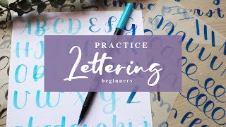 LETTERING FACIL ♡✨ Tombow Brush Pen - Principiantes | Hola Ale