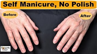 Natural French Manicured Nails Look with NO POLISH for Women, mature over 50