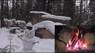 Пока в ИЗБЕ ТОПИТСЯ ПЕЧЬ...Конкурс! Землянка в лесу. Зима 2020. О волках!
