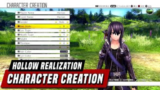 Sword Art Online: Hollow Realization - Male & Female Character Creation