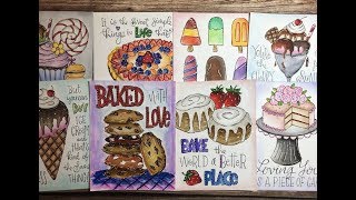 Simon Says Stamp's "Sweet Treats" Cards / Three Coloring Techniques