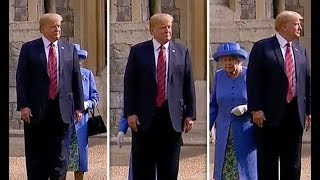 Trump Refuses To Bow & Recognize the Queen's Superiority Over Him
