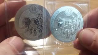 South Korea ghost coin and Rwanda lunar year of the pig
