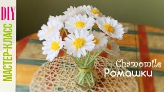 Ромашки из Бумаги Своими Руками/ Chamomile of crepe paper Tutorial / DIY цветы ✿ NataliDoma
