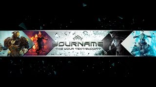 #7 Бесплатнаый шаблон/шапка для Youtube. Warframe