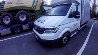 Пробил 2 колеса. Новый VW Crafter. Франция-Бельгия