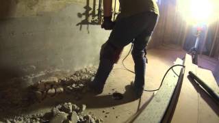 Breaking subfloor with Hilti TE 3000 AVR