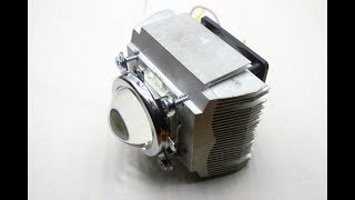 Самый мощный фонарь 100W своими руками !