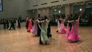 社交ダンスの競技会ワルツWaltz Amateur Standard Ballroom Dancesport Competition