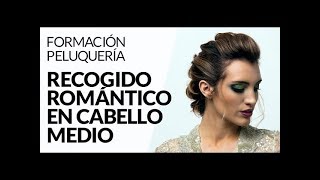 Recogido romántico - cabello medio