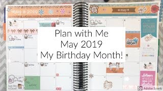 Plan with Me: May 2019 // Birthday Month!