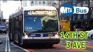 MTA NYCT Bus| M14 A/D Bus Action @ 14th Street- 3rd Avenue