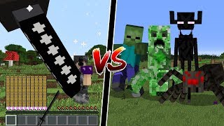 Minecraft: ESPADA GIGANTE OP VS MOBS GIGANTES! QUEM GANHA?