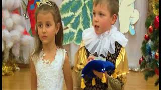 Новый год. Поздравление принцесс и принцев + танец (ст. гр.) Коломна детский сад 15 "Светлячок"