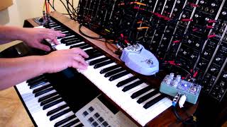 "Tidal Waves" - electronic theme with DotCom modular, Korg 01/W, TR-505, Polara, Dan-Echo