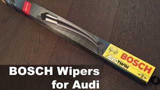 [DIY] Audi Q5, A4, A5/S5 Bosch Wiper Blade Replacement