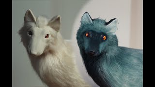Игрушка в смешанной технике: Покраска белого меха (полное перевоплощение? )