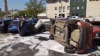 ДТП на Космической в Днепре. 4.05.2018 Жесткие Последствия Отказа Тормозов У Фуры