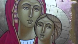 The Holy Theotokos والدة الاله -Coptic Iconographer Victor A. Fakhoury