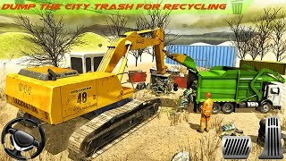 Garbage Truck Transporter Game 2019 - Driving Trash Truck | Android Gameplay
