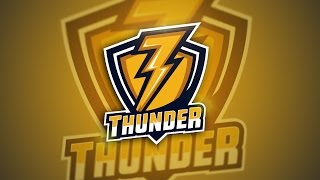 Adobe Illustrator -Thunder E Sport Logo Speedart