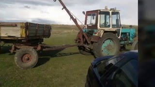Самодельный кран подъемник на трактор ЮМЗ 6КЛ