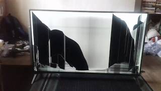 Разбитая матрица. Сколько стоит замена и ремонт? Телевизоp LG UHD 4 K разбился.