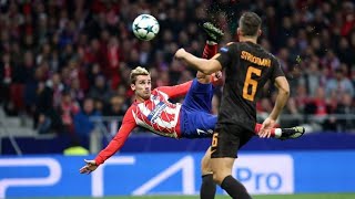 Antoine griezmann bicycle kick goal vs roma |champions |2017
