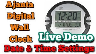 AJANTA ODC110 DIGITAL WALL CLOCK DATE AND TIME SETTING. DIGITAL WALL CLOCK ME TIME SET KAISE KARE ?