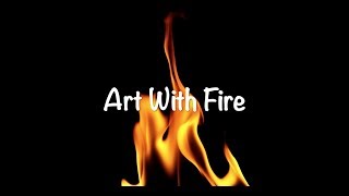 Alcohol Ink Art - Painting on Fire | Fire Art Techniques