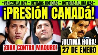 ?NOTICIAS DE VENEZUELA HOY 27 DE ENERO 2020 Trudeau Canada recibirá a Guaido Presión a Maduro
