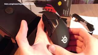 Распаковка мыши SteelSeries Rival 600 USB Black (62446) из Rozetka