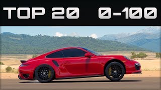 TOP 20 FASTEST 0-100 CARS  | Forza Horizon 3 | Crazy Accelerations!