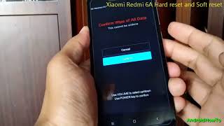 Xiaomi Redmi 6A Hard reset and Soft reset