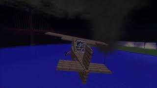 minecraft flight simulator mod vs tornado from weather2 mod