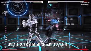 MKX: Takeda (Shirai Ryu) juggle combos with inputs