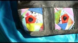 Пэчворк. Как сшить косметичку в стиле крэйзи.