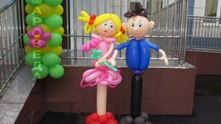 Оформление шарами Дет. Сада. Арка и фигуры из шаров Arch of balloons