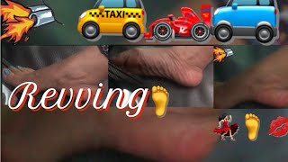 Revving Barefoot | Revving In Flip Flops | Revving With 2 Feet | Pedal Pumping | Barefoot Revving