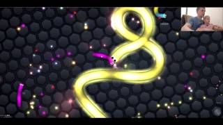 Slither io    Мультяшная игра про Червяка! #2  Канал Принцесса Милана