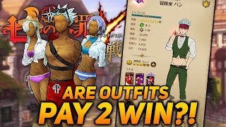 ARE OUTFITS PAY 2 WIN?!? Full Breakdown Video! | Seven Deadly Sins Grand Cross